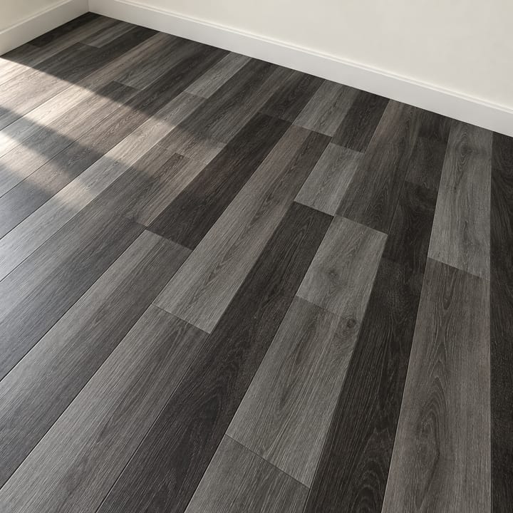 Wood Grain Peel and Stick Floor Tiles, Dark charcoal wood
