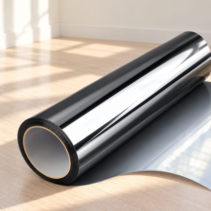 Mirror Window Tint Film Roll, Black silver