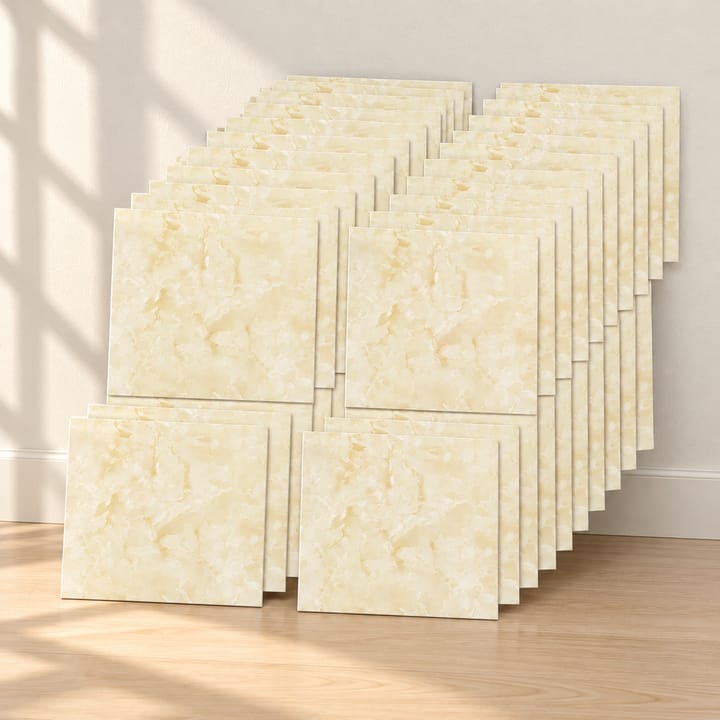 Marble Peel and Stick Tile Stickers, Golden marble, 40 sheets