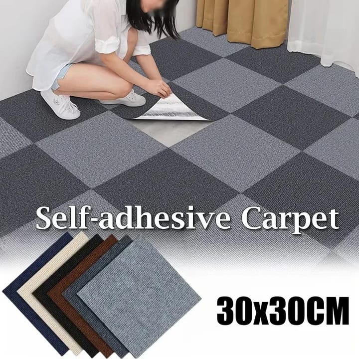Quiet Grip Carpet Floor Squares