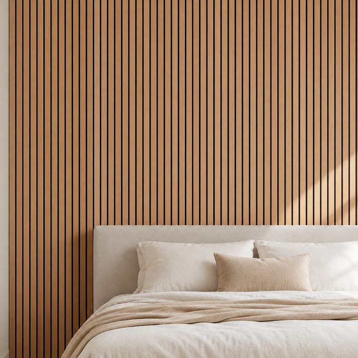Wood Grain Peel and Stick Slat Wall Panels