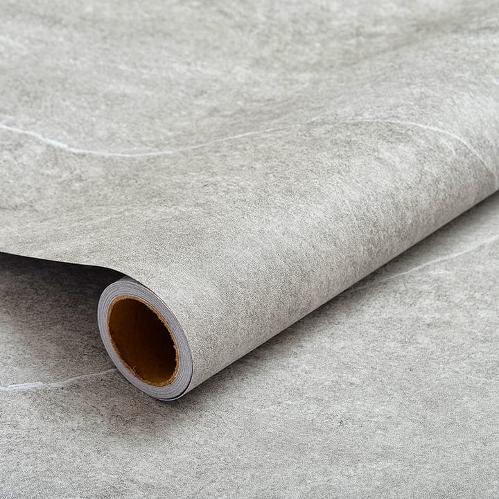 Stone Look Peel and Stick Floor Tile Roll, Gray white stone
